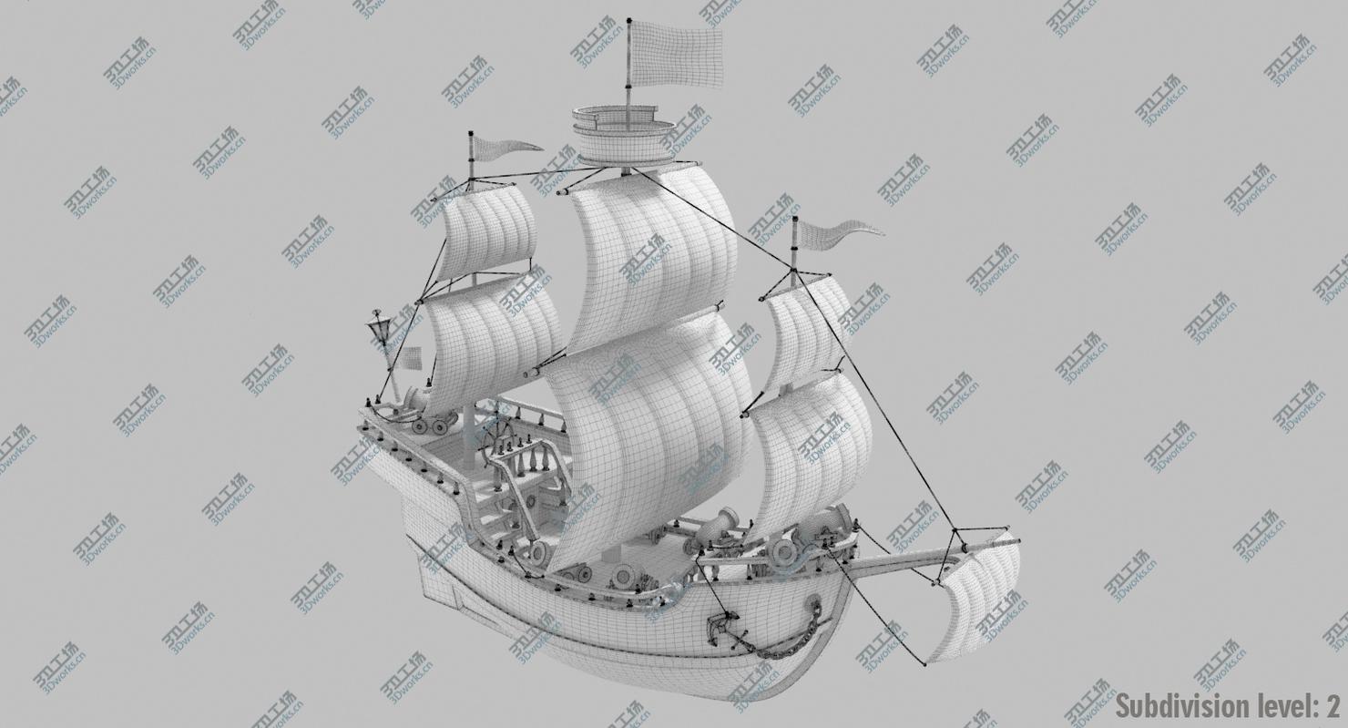 images/goods_img/2021040232/3D Cartoon Galleon model/5.jpg